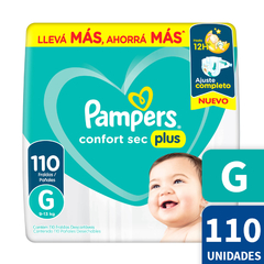 Pampers Confort Sec Gigante Talle G Grande x110