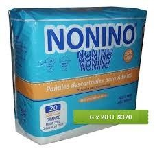 Nonino Pañales Adultos Gel grande x20