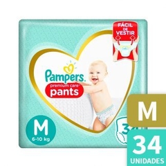 Pampers Premium Care Pants Talle M Mediano x34