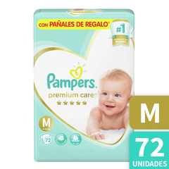 Pampers Premium Care M Mediano x72 unidades