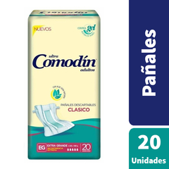 Comodín Pañales Para Adultos Clásico EG Extra Grande x20