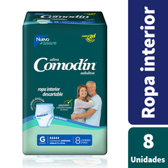 Comodín Ropa Interior Descartable G Grande x8