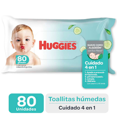 Huggies Toallitas Humedas Limpieza total x80