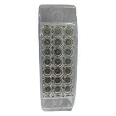 PLAFÓN 21 LED LUZ AZUL ICE FIJA Y ESTROBO 16.0x5.0x3.5CM 1PZ