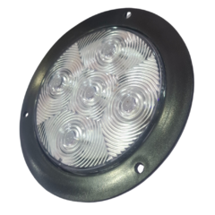 PLAFON HIPERLED 10 LED REDONDO FIJO Y ESTROBO 4" 1PZ - BEXT AUTOACCESORIOS