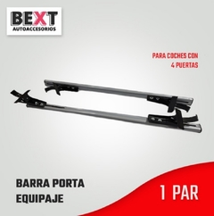 BARRA OVALADA PORTAEQUIPA PLATA 1 JUEGO - comprar en línea