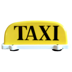 COPETE PARA TAXI AMARILLO CON CHUPONES Y LUZ