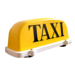 COPETE PARA TAXI AMARILLO CON CHUPONES Y LUZ - comprar en línea