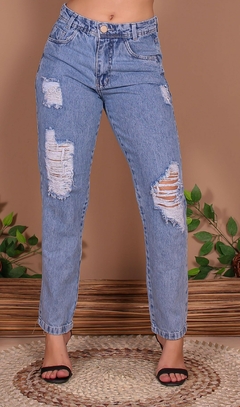 Calça Mom Jeans Lara - carneiros Jeans