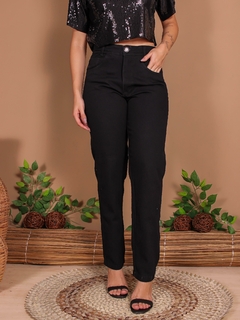 Calça Mom Jeans Preta Alane - comprar online