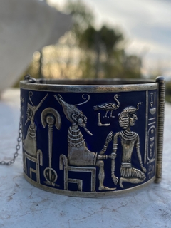 Pulsera de plata egipcia con esmalte en internet