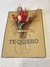 TARJETON CON FLORES - TE QUIERO x unidad - comprar online