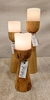 Candelabro Nórdico de madera encerada - Cáliz - comprar online