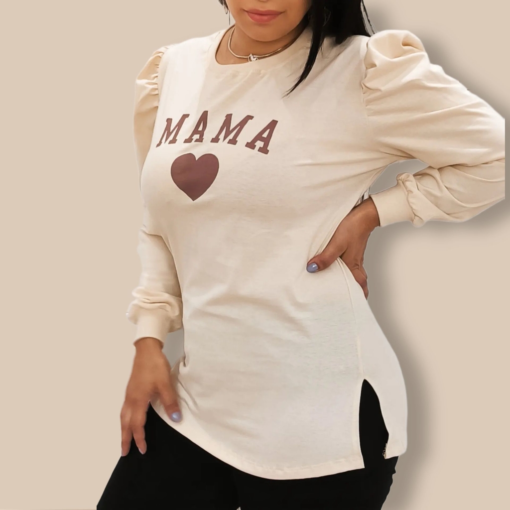 Blusa mama, papa, mini - Estrelar Moda Família