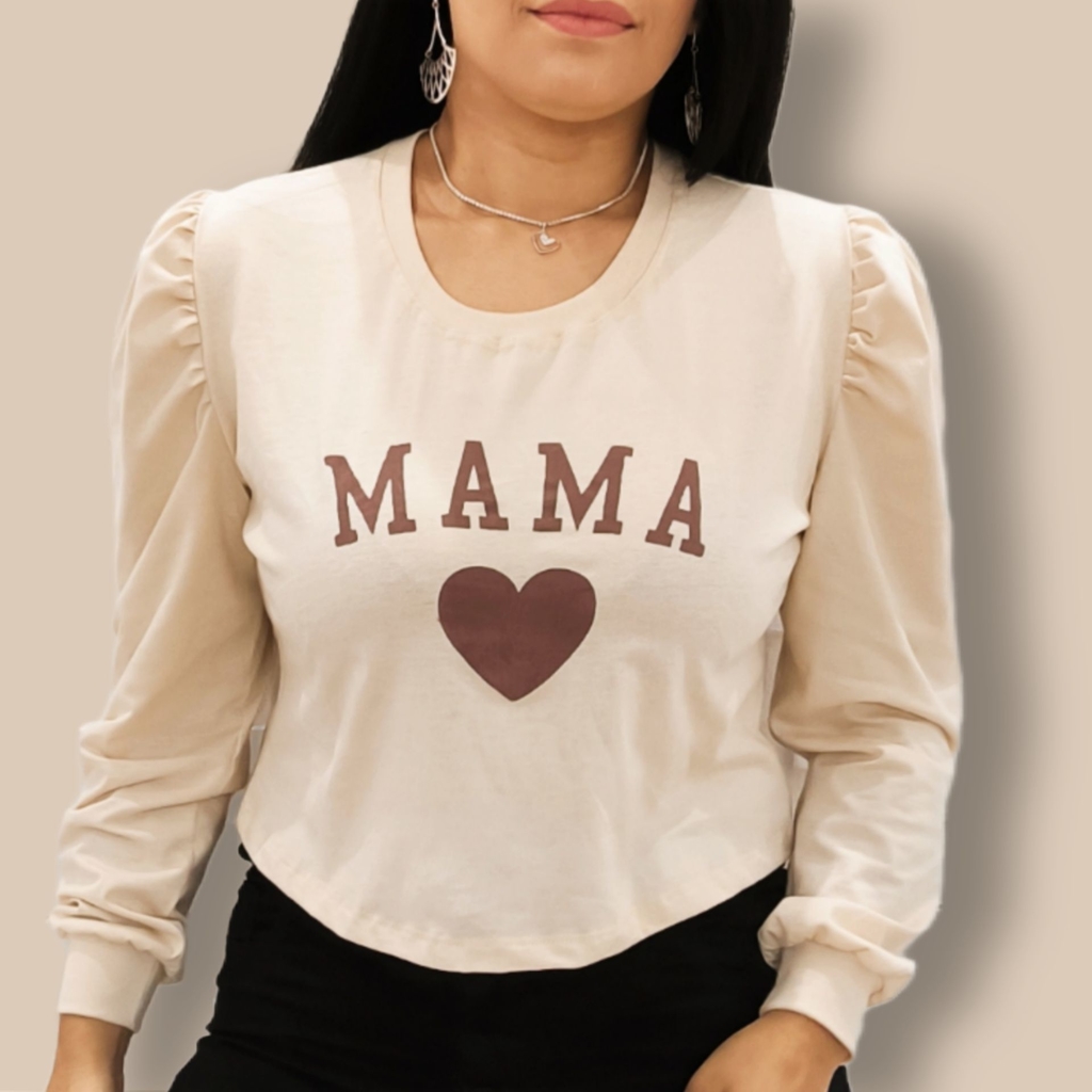 Blusa mama, papa, mini - Estrelar Moda Família