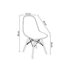Cadeira Ricatti Eiffel Infantil - Roko Móveis