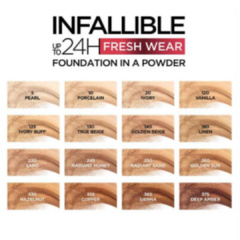 Base Em Pó Paris Infallible Fresh Wear Fixação 24 Horas - Lipstickup