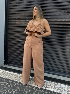 Cropped tomara que caia Babados - comprar online