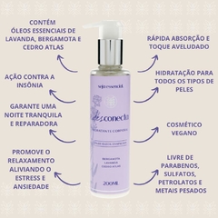 Hidratante Corporal Vegano com Óleos Essenciais de Bergamota, Lavanda e Cedro Atlas Desconecta 200 ml - Seja Essencial - comprar online