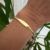 Bracelete Chapinha BANHADO A OURO 18K na internet