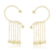 BRINCO EAR CUFF COM CORRENTES BANHADO A OURO 18K