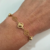 PULSEIRA FLOR COM BOLAS BANHADO A OURO 18K na internet