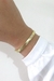 BRACELETE LISO COM ZIRCONIA BANHADO A OURO 18K - comprar online