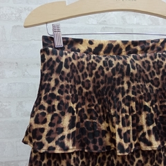 Saia Camadas Animal Print na internet