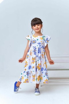 Vestido Midi Floral - Hedra Moda Feminina & Kids