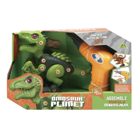 Planeta Dinossauro de Montar com Chave Trex Verde