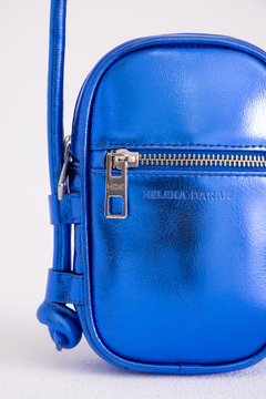 MINI BAG PAT AZUL METAL - Deefe