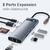 Baseus USB C HUB Tipo C para HDMI compatível USB 3.0 Adaptador Multifuncional Tipo C HUB Dock para MacBook Pro Air USB C Splitter