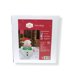 Muñeco de Nieve Inflable Holiday Time - 2.4m - tienda en línea