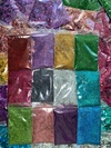 10 bolsas HOLOGRAFICAS (25 gr) glitter particula fina