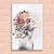 Quadro Decorativo Perfil de Mulher com Flores e Borboleta - comprar online