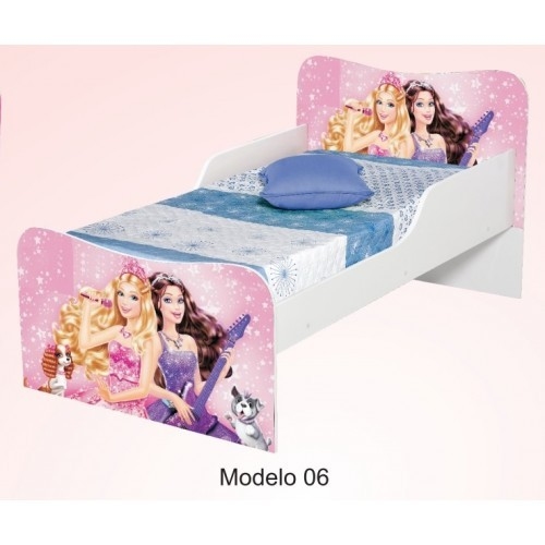 Mini cama barbie com colchao