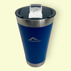 Vaso con destapador Adventure Azul *