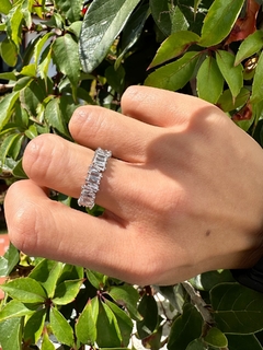 Anillo baguette diamantes