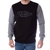 MOLETOM CARECA RAGLAN NICOBOCO - PRETO / CINZA