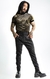 Calça modelagem skinny jacquard texturizado preto - comprar online