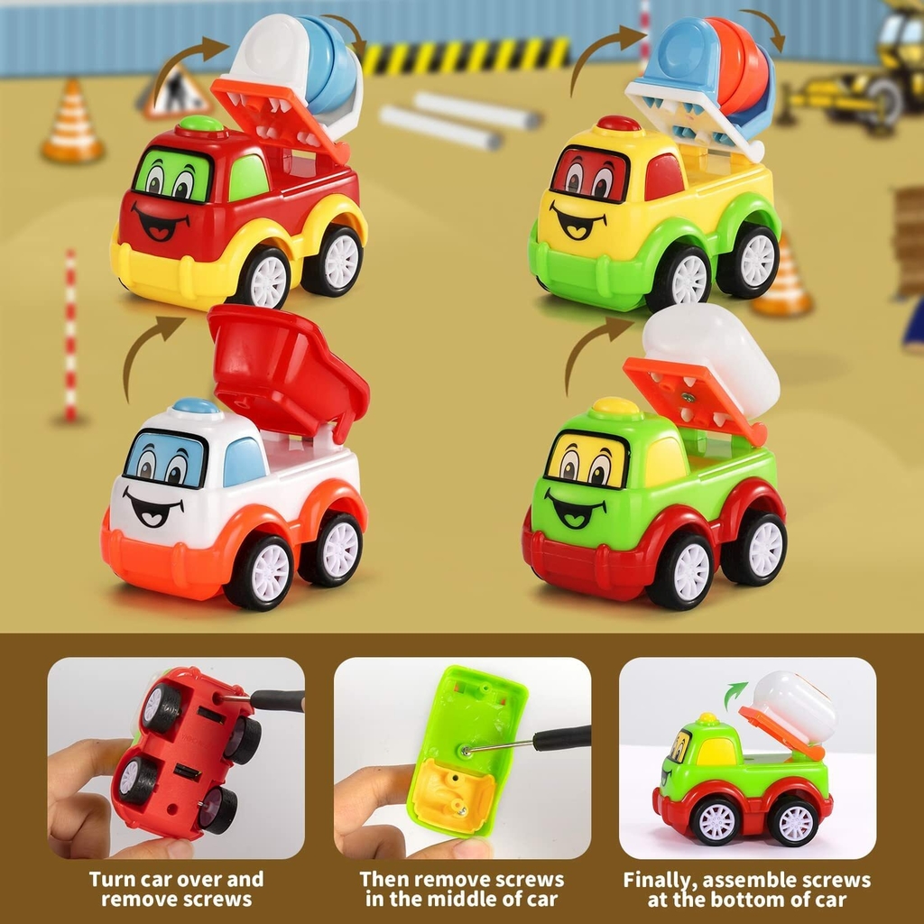Brinquedo de ônibus escolar para crianças - 5 polegadas 2 conjunto de  veículos de jogo die-cast puxar para trás carro para crianças