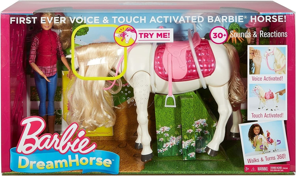 Barbie and her sales dream horse