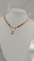 CHOKER CORAÇÃO VAZADO DOURADO