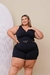 Macaquinho Plus Size Preto Detalhes em Metais - comprar online