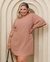 Vestido Feminino Detalhe nas Costas Plus Size Nude - comprar online