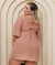 Vestido Feminino Detalhe nas Costas Plus Size Nude