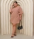 Vestido Feminino Detalhe nas Costas Plus Size Nude - Lubella Plus Size e Folheados Atacado