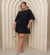 Vestido Feminino Detalhe nas Costas Plus Size Preto - comprar online