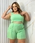 Conjunto Short e Cropped Plus Size Verde Claro na internet