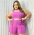 Conjunto Short e Cropped Plus Size Pink - comprar online